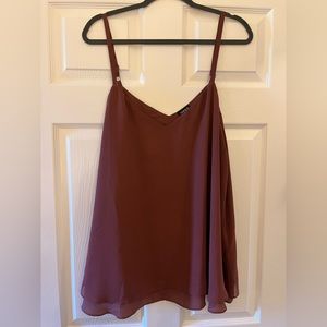 Torrid Sophie Chiffon Swing Cami Sleeveless Top Size 2 Rose